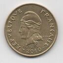 New Caledonia, 100 Francs, 2010